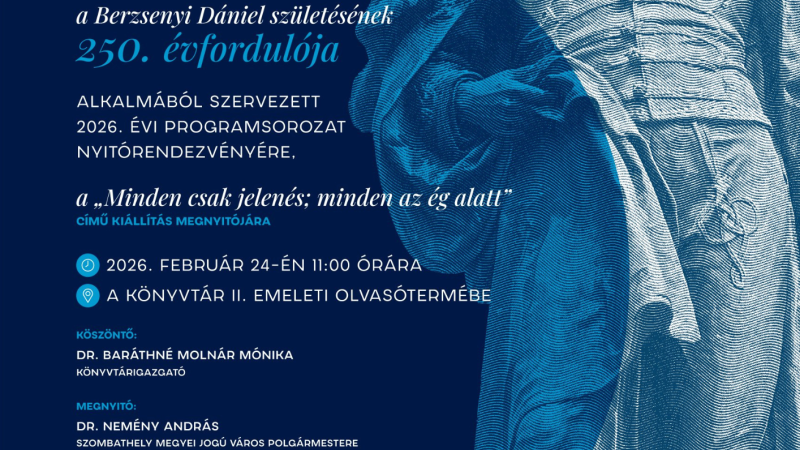 „Minden csak jelenés; minden az ég alatt” | Berzsenyi 250 kamarakiállítás